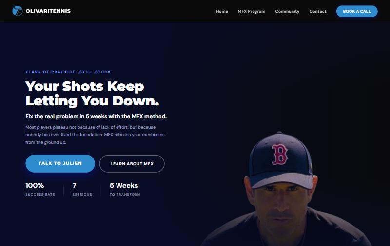 Olivari Tennis website