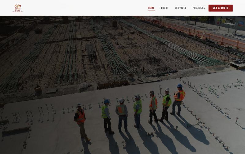 Stella Construction website
